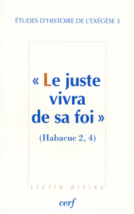 Image de Le Juste vivra de sa foi