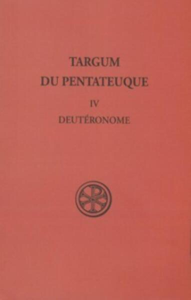 Picture of SC 271 TARGUM DU PENTATEUQUE - TOME 4 DEUTERONOME