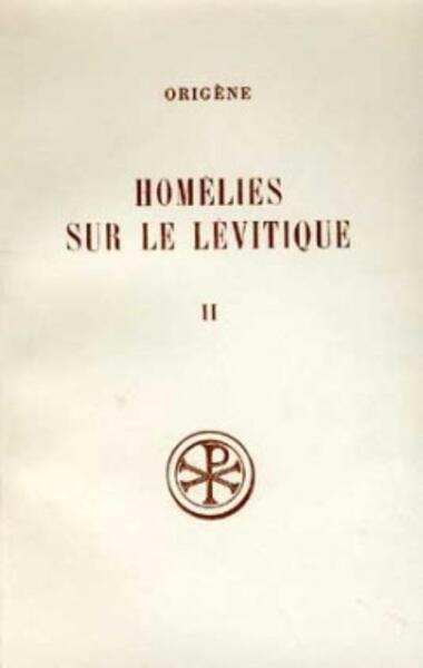 Picture of SC 287 HOMÉLIES SUR LE LÉVITIQUE, II