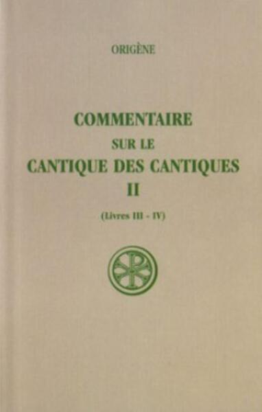 Picture of SC 376 COMMENTAIRE SUR LE CANTIQUE DES CANTIQUES,II