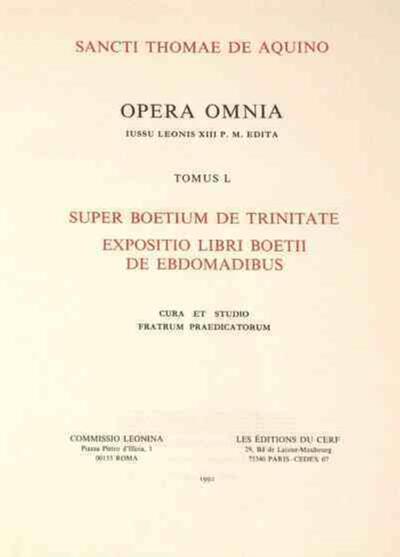 Picture of SUPER BOETIUM DE TRINITATE - TOMUS 1 EXPOSITIO LIBRI BOETII DE EBDOMADIBUS