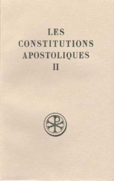 Picture of SC 329 LES CONSTITUTIONS APOSTOLIQUES - TOME 2 (LIVRES III-VI)