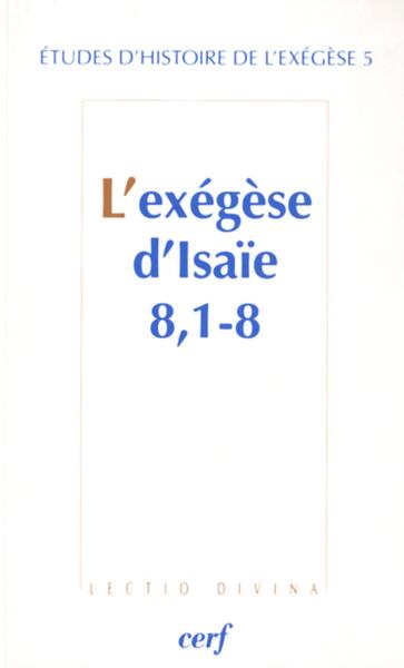 Picture of L'EXEGESE D'ISAIE 8 - 1-8