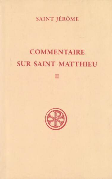 Picture of SC 259 COMMENTAIRE SUR SAINT MATTHIEU - TOME 2