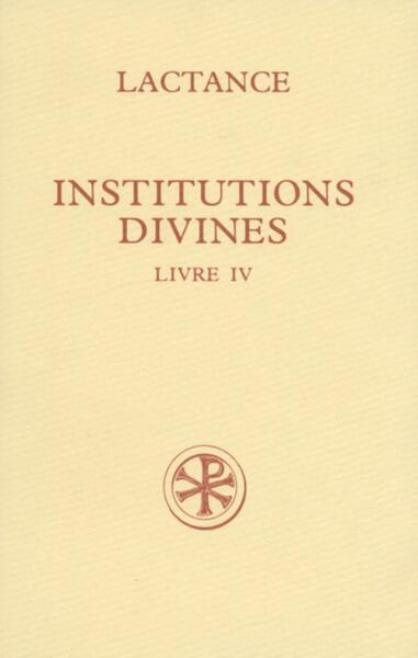 Picture of SC 377 INSTITUTIONS DIVINES, LIVRE IV