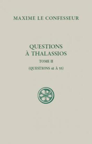 Picture of SC 554 QUESTIONS A THALASSIOS - TOME 2