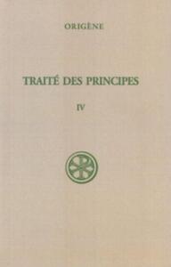 Picture of SC 269 TRAITE DES PRINCIPES - TOME 4