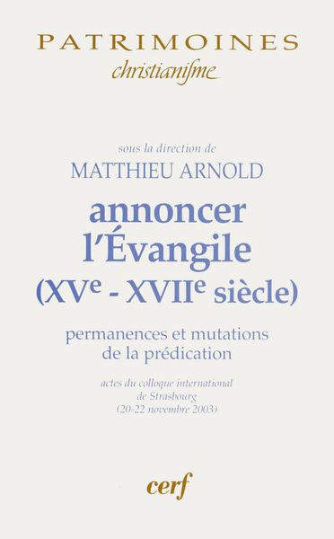 Picture of ANNONCER L'ÉVANGILE (XVE-XVIIE SIÈCLE)