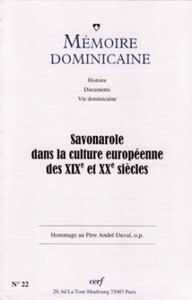 Image de SAVONAROLE DANS LA CULTURE EUROPÉENNE DES XIXE ETXXE SIÈCLES