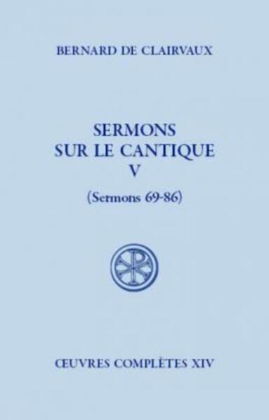 Picture of SC 511 SERMONS SUR LE CANTIQUE, V