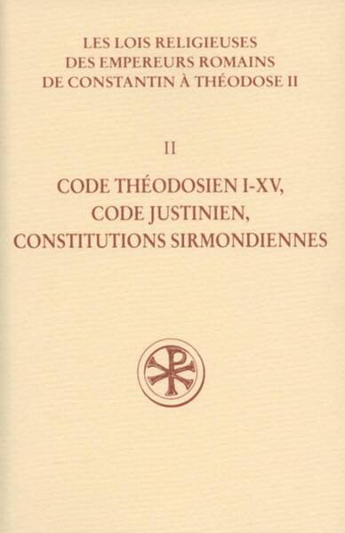 Picture of SC 531 CODE THEODOSIEN, I-XV CODE JUSTINIENCONSTITUTIONS SIRMONDIENNES