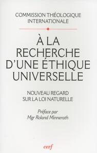 Picture of A LA RECHERCHE D'UNE ETHIQUE UNIVERSELLE