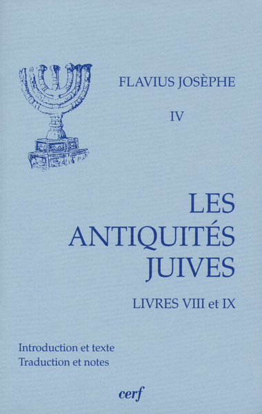 Picture of LES ANTIQUITÉS JUIVES, LIVRES VIII-IX