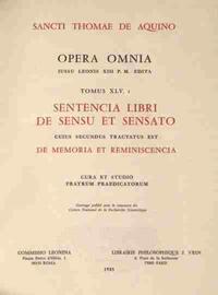 Picture of SENTENCIA LIBRI DE SENSU (DE MEMORIA) T2