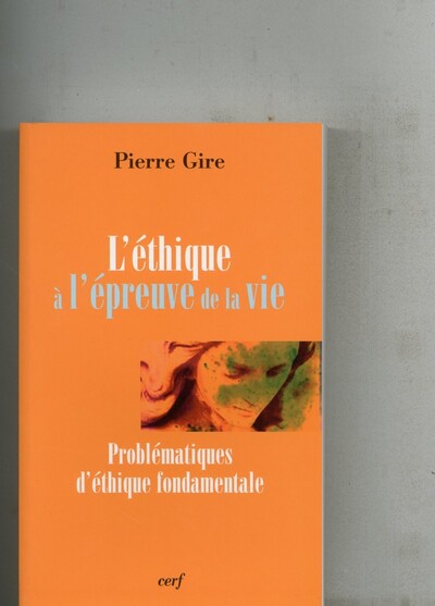 Picture of L'ÉTHIQUE À L'ÉPREUVE DE LA VIE