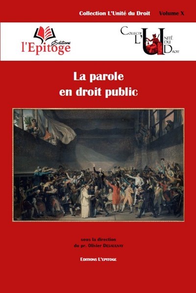 Picture of La parole en droit public