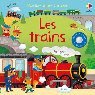 Picture of Les trains - Mon livre sonore à toucher - Dès 1 an