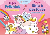 Image de Super bloc à perforer Licornes - I love unicorns