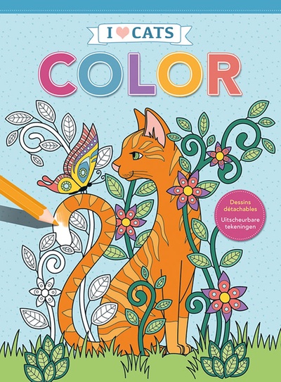 Picture of I love cats Color