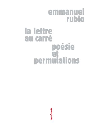 Image de LA LETTRE AU CARRE