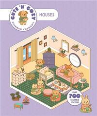 Picture of Cute 'n' Cozy Sticker Therapy: Homes Over 500 reusable stickers! /anglais