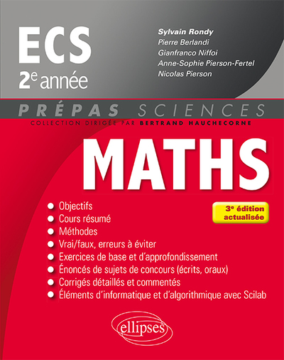 Picture of Mathématiques ECS 2e année - 3e édition actualisée