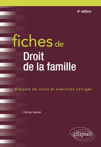 Image de Fiches de droit de la famille - 6e édition