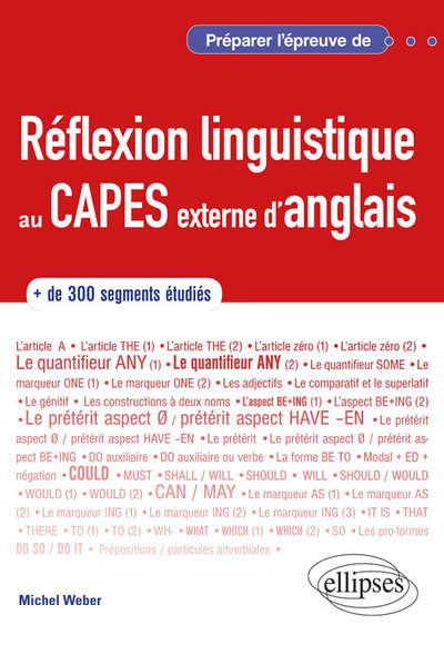 Image de Anglais. Préparer l'épreuve de réflexion linguistique au CAPES externe d'anglais