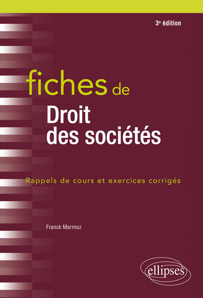Image de Fiches de Droit des sociétés - 3e édition