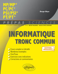 Picture of Informatique tronc commun - MP - PC - PSI - PT - Programme 2022