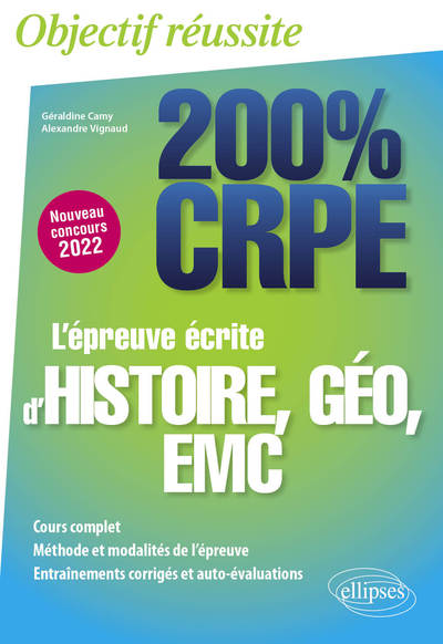 Picture of L'épreuve écrite d'histoire, géographie, EMC - CRPE Nouveau concours 2022