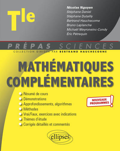 Image de Mathématiques complémentaires - Terminale - nouveaux programmes