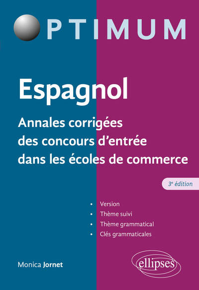 Image de Espagnol - Annales corrigées des concours d’entrée dans les écoles de commerce