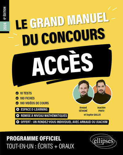 Image de Le Grand Manuel du concours ACCES (Programme officiel : écrits + oraux)