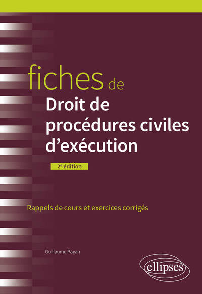 Picture of Fiches de Droit de procédures civiles d'exécution