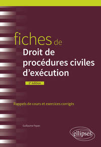 Picture of Fiches de Droit de procédures civiles d'exécution