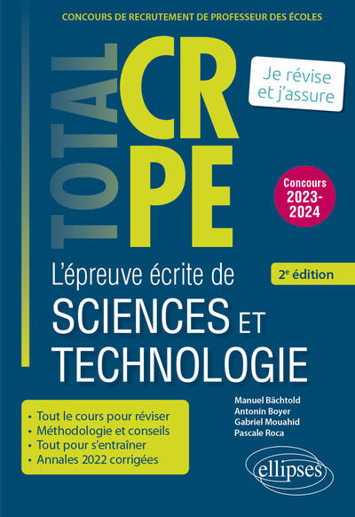 Picture of Réussir l’épreuve écrite de sciences et technologie - CRPE - Concours 2023-2024 - 2e édition