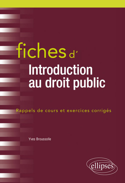 Picture of Fiches d'introduction au droit public
