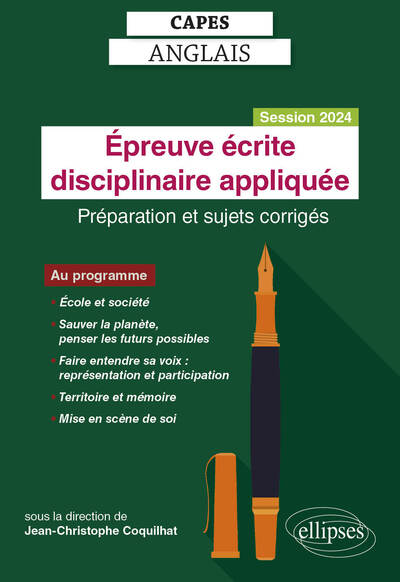 Image de CAPES Anglais - Épreuve écrite disciplinaire appliquée - Session 2024
