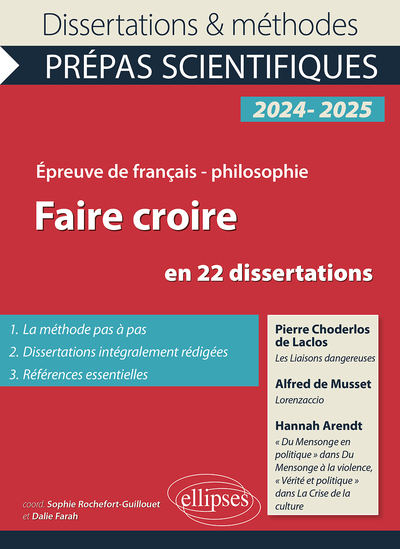 Picture of Faire croire en 22 dissertations