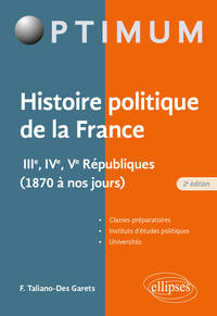 Picture of Histoire politique de la France - IIIe, IVe, Ve Républiques (1870 à nos jours)