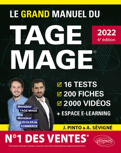 Image de Le Grand Manuel du TAGE MAGE – N°1 DES VENTES – Édition 2022
