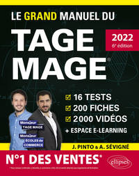 Image de Le Grand Manuel du TAGE MAGE – N°1 DES VENTES – Édition 2022