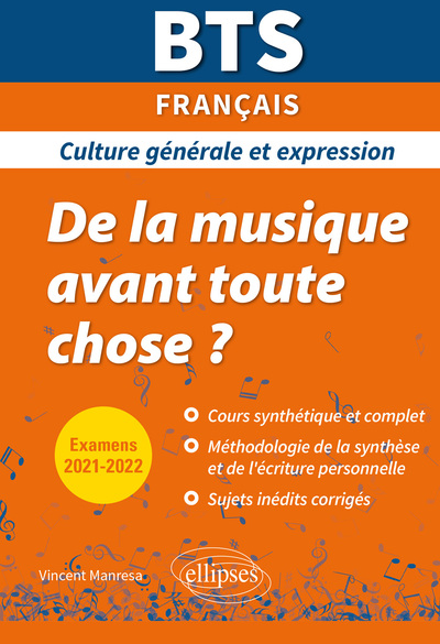 Image de BTS De la musique avant toute chose ? - Culture générale et expression - Examens 2021 et 2022