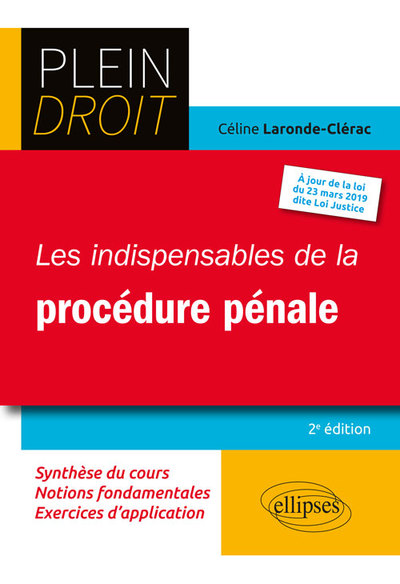 Picture of Les indispensables de la procédure pénale - 2e édition