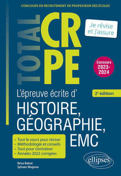 Picture of Réussir l’épreuve écrite d’histoire, géographie, enseignement moral et civique - CRPE - Concours 2023-2024 - 2e édition