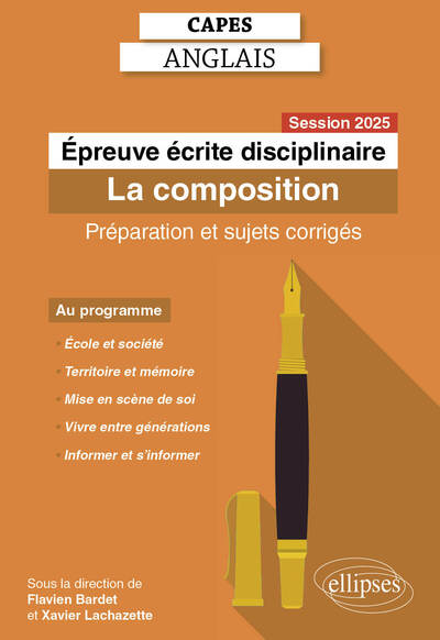 Picture of CAPES Anglais 2025 - Épreuve écrite disciplinaire - La composition