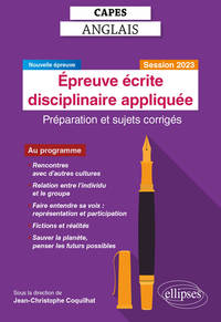 Picture of CAPES Anglais - Epreuve écrite disciplinaire appliquée - Session 2023