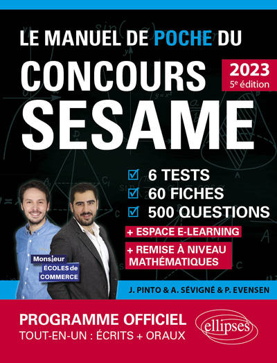 Image de Le Manuel de POCHE du concours SESAME