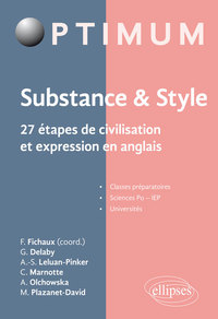 Image de Substance & style. 27 étapes de civilisation et expression en anglais